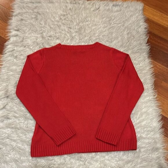 David brooks vintage women’s red and green acrylic‎ Christmas tree sweater - Picture 5 of 5